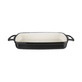 Vogue Cast Iron Black Rectangular Casserole Dish 1.8L